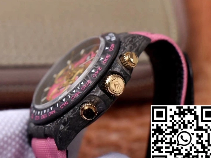 Cosmos Dial Carbon Fiber Edition Pink Rolex Chronograph Dragon Exploded Daytona 1115
